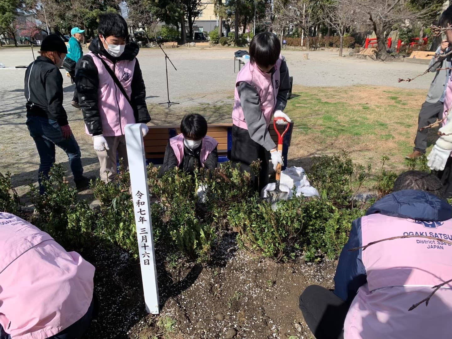 サツキ植樹＿大垣城公園＿